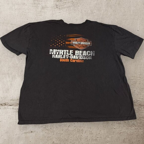 Vintage Harley Davidson T Shirt South Carolina Mens Size 2XL XXL Made in USA Y2K - Picture 5 of 8